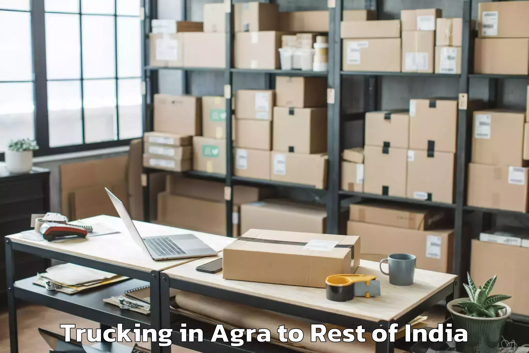 Easy Agra to Thallada Trucking Booking